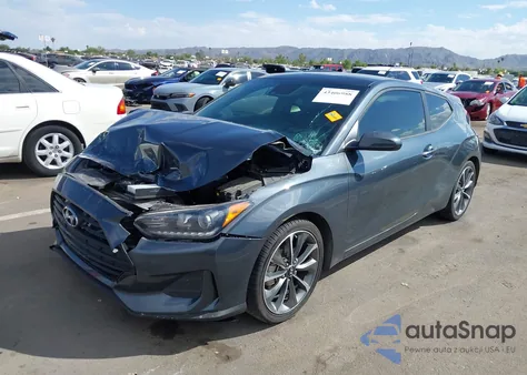 2019 Hyundai Veloster 2.0 Premium z USA, uszkodzony, nr VIN KMHTG6AF0KU015328